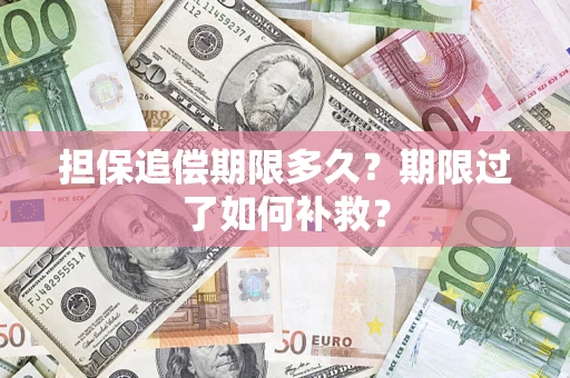 济南担保追偿期限多久？期限过了如何补救？