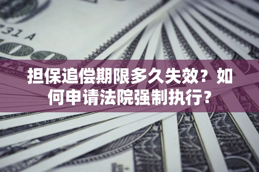 济南担保追偿期限多久失效？如何申请法院强制执行？